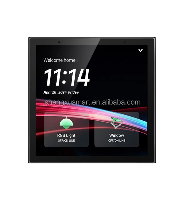 

Tuya Smart Home 4 Inch WiFi & for Bluetooth Touch Screen Amplifier No Gateway Required IPS Display App Control