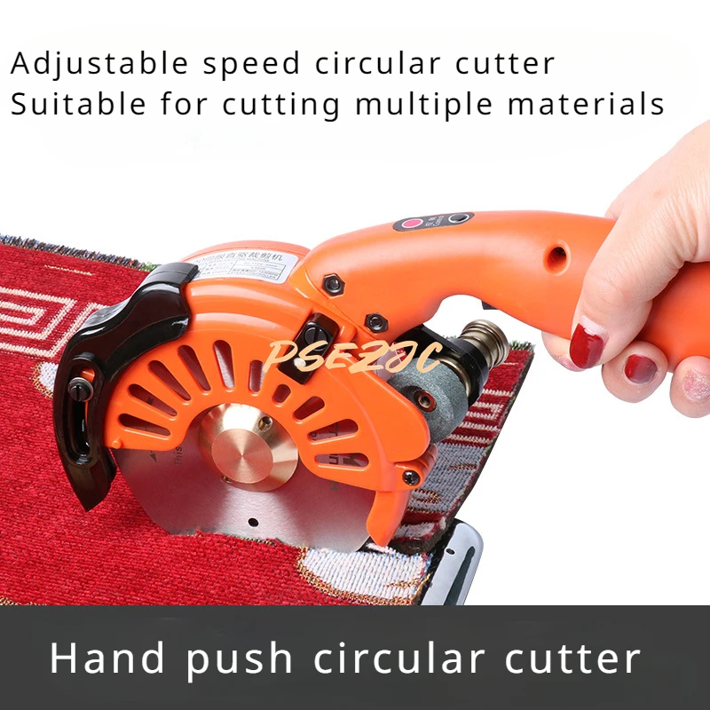 100 Electric Circular Knife Cutting Machine Brushless Hand Push Adjustable Speed Electric Cutting Cloth Machine