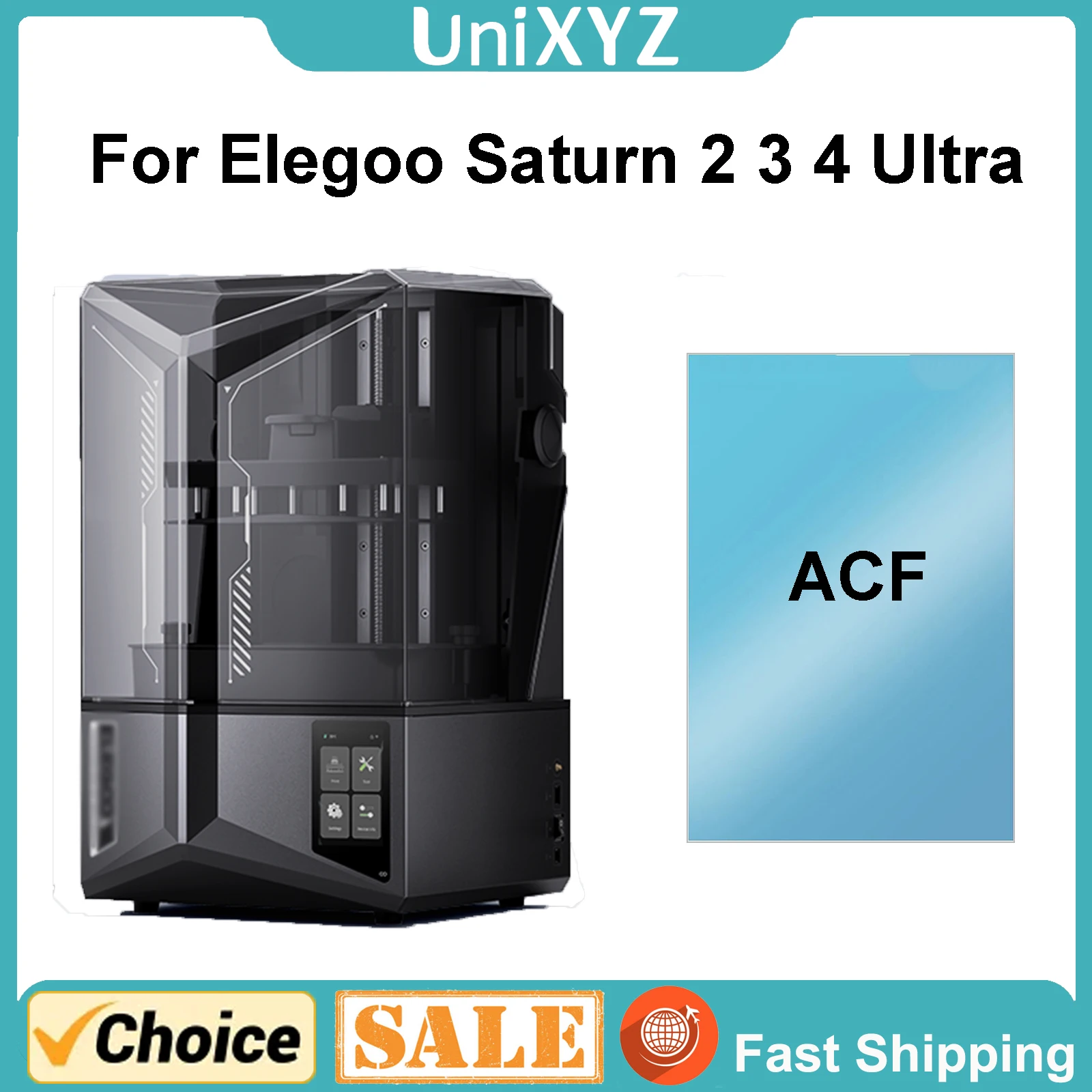 Elegoo Saturn 4 3 Ultra 12K Saturn 2 8K 송진 LCD 3D 프린터용 ACF 필름, Saturn 2 3 4 고속 시트 롤, 1-5PCs