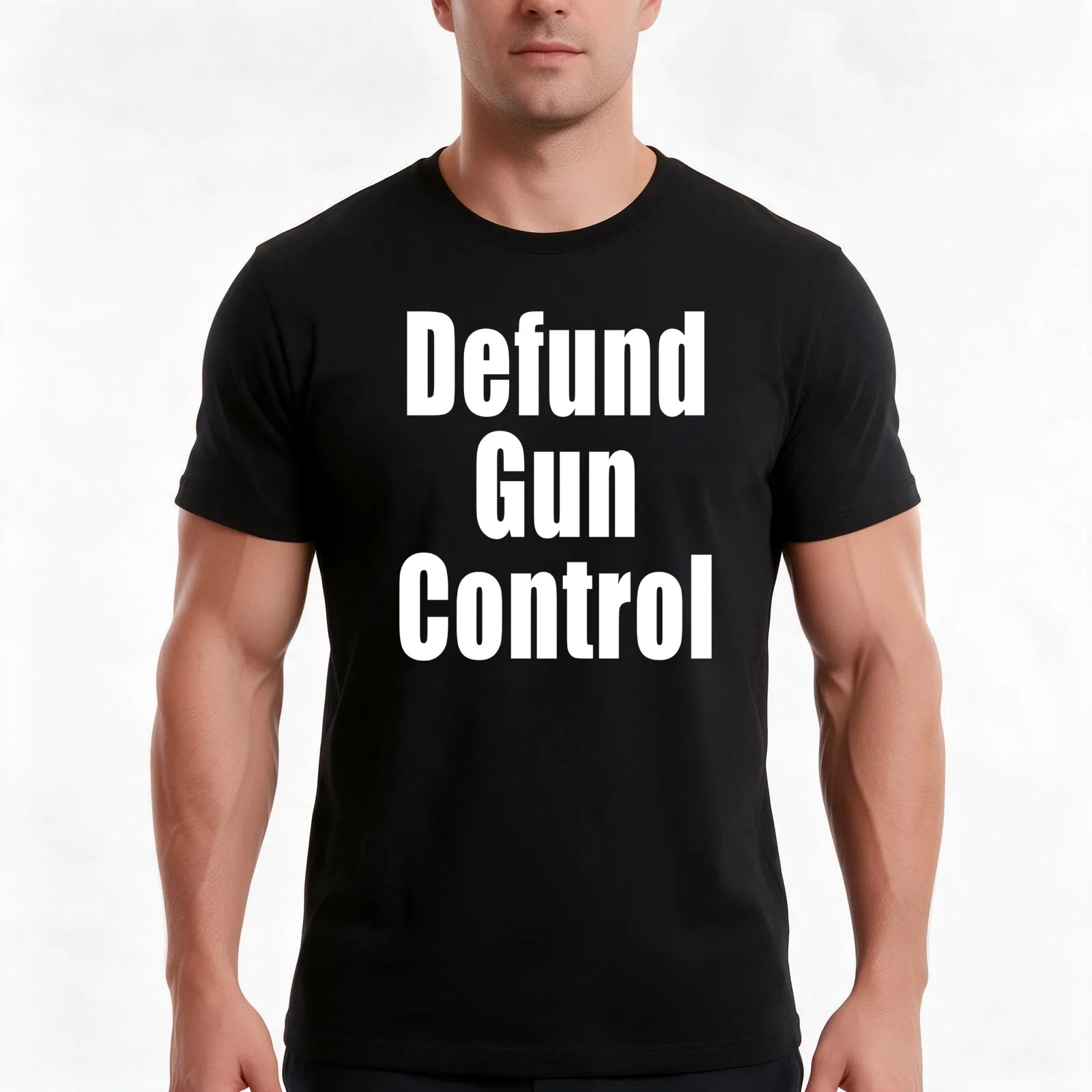 Defund Gun Control Vintage T-Shirt Summer Casual Cotton Tee Oversized Streetwear Tops Vintage Graphic Print Unisex Men Women