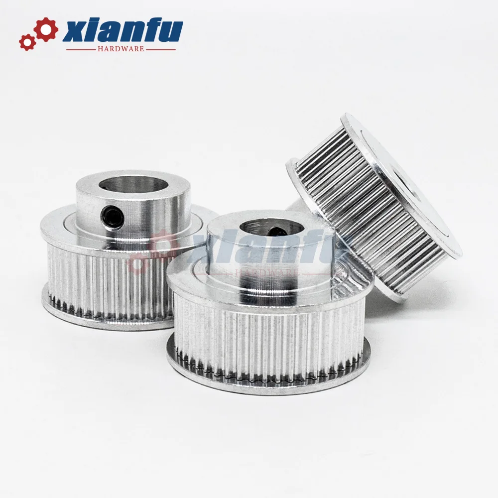 1/5/10pcs 50 Teeth 2GT Timing Pulley BF Type Bore 5/6/6.35/8mm Belt Width 6mm Synchronous Wheel Sheave for 3D Printer GT2 50T