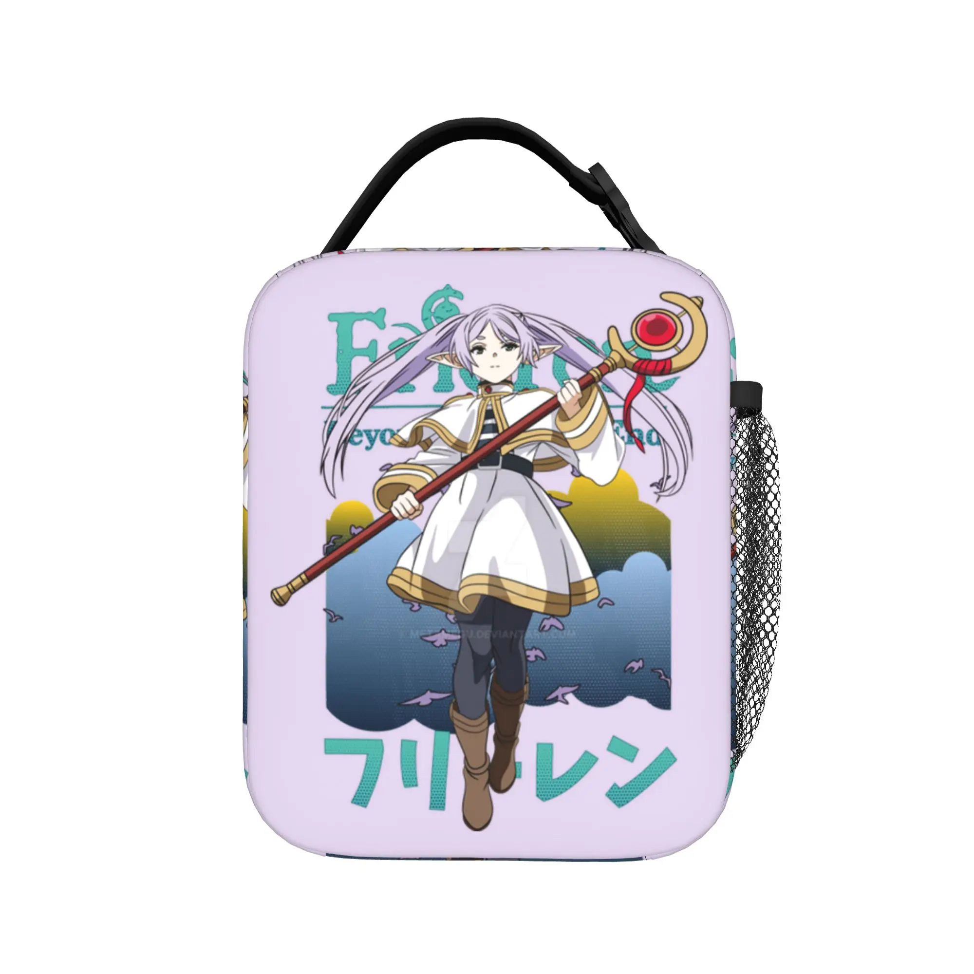 

Frieren Beyond Journey's End Lunch Bag Casual Lunch Box Travel Portable Thermal Lunch Bags For Men Waterproof Cooler Bag