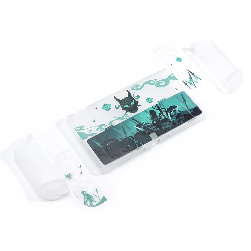 Genshin Xiao Anime Case for Nintendo Switch OLED/Switch Console and Joy-Con Shock-Absorption and Anti-Scratch Hard PC Cover