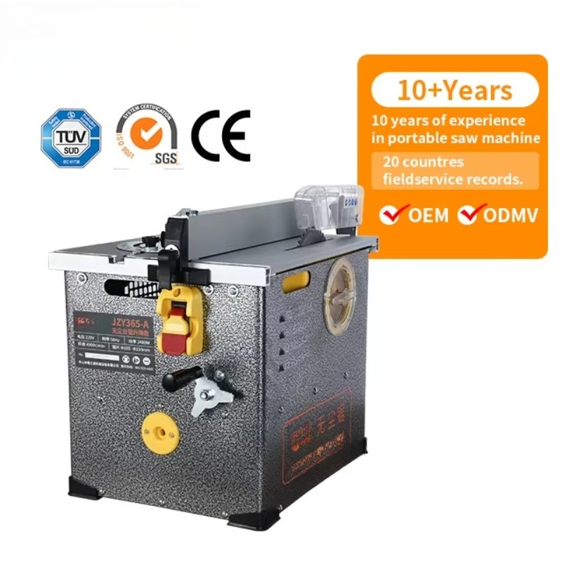 High Precision Flat Cut Saw Equipped with Inner Brushes and Full Enclosed Dust Prevention Safety Cover