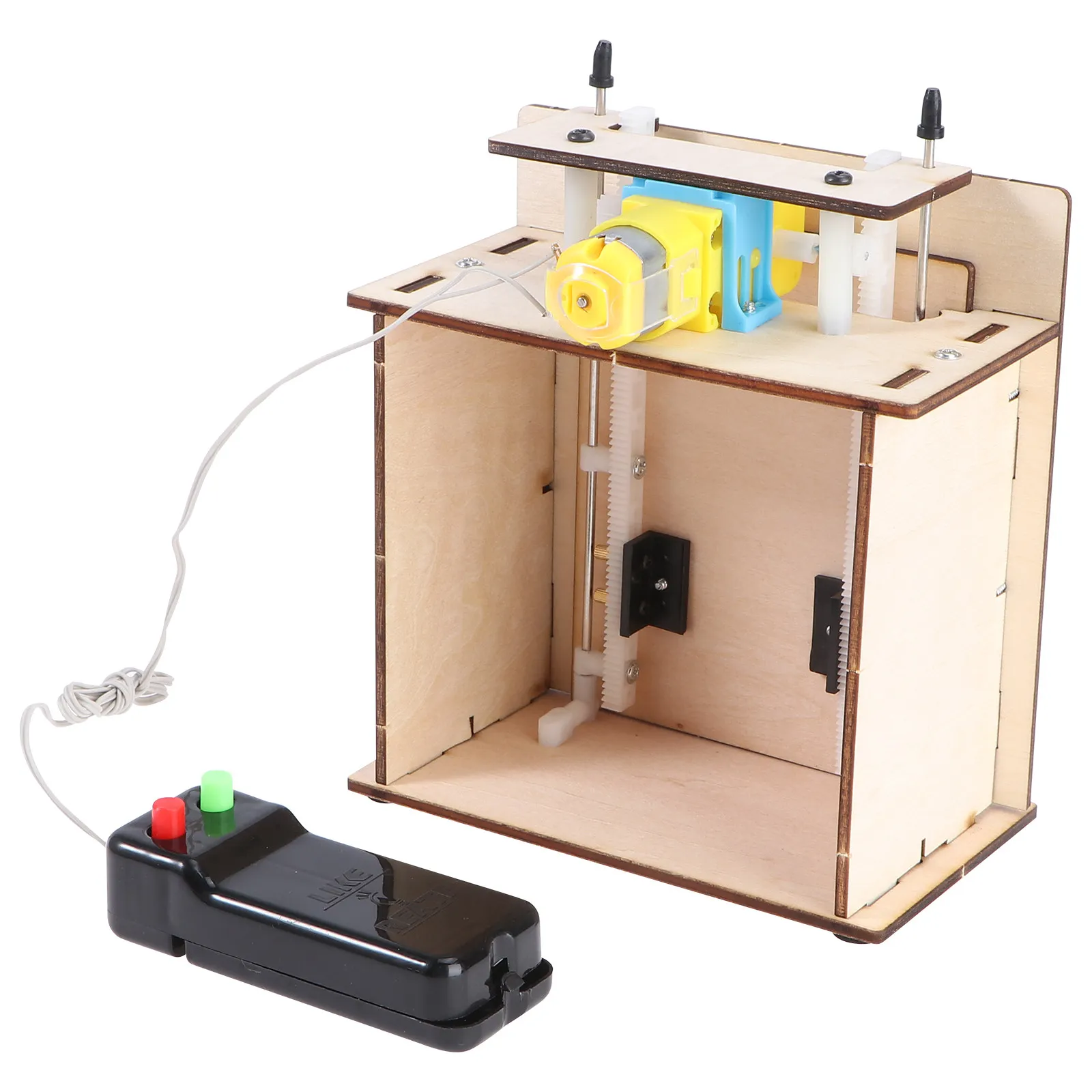 

DIY Automatic Rising Wooden Electric Door Assembly Stem Educational Learning Housing Door Teaching Aid Battery Free
