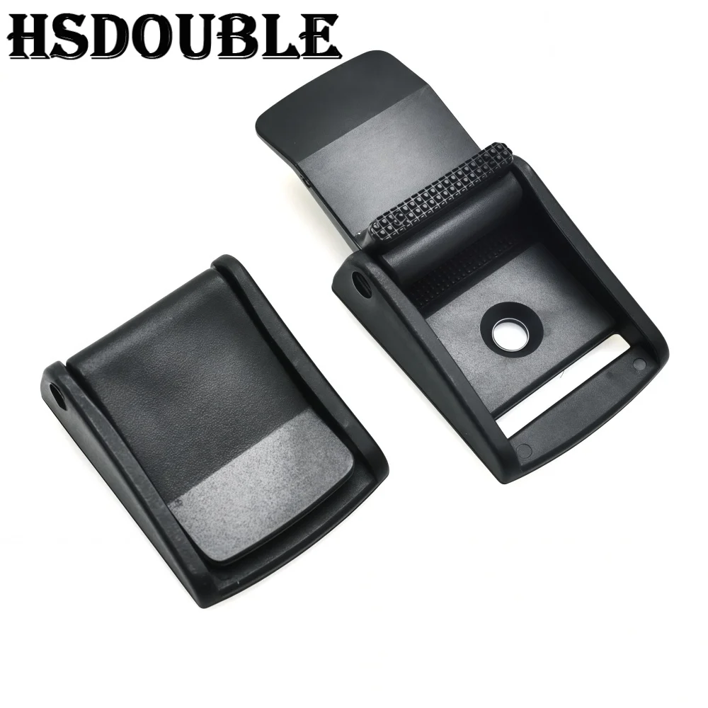 Fotografia 4: Fivela de Plástico Preta Ajustável com Catraca para Cintas de 15-50mm, Clipe para Colete de Pet, Mochila, Cinto de Bagagem e Acessórios para Artesanato DIY