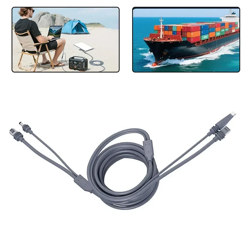 2-In-1 For Starlink Mini Data Cable 16.4 Ft/5 M DC/USB C Charging Ethernet Cable For 10A Power Delivery 1000Mbps Data Transfer