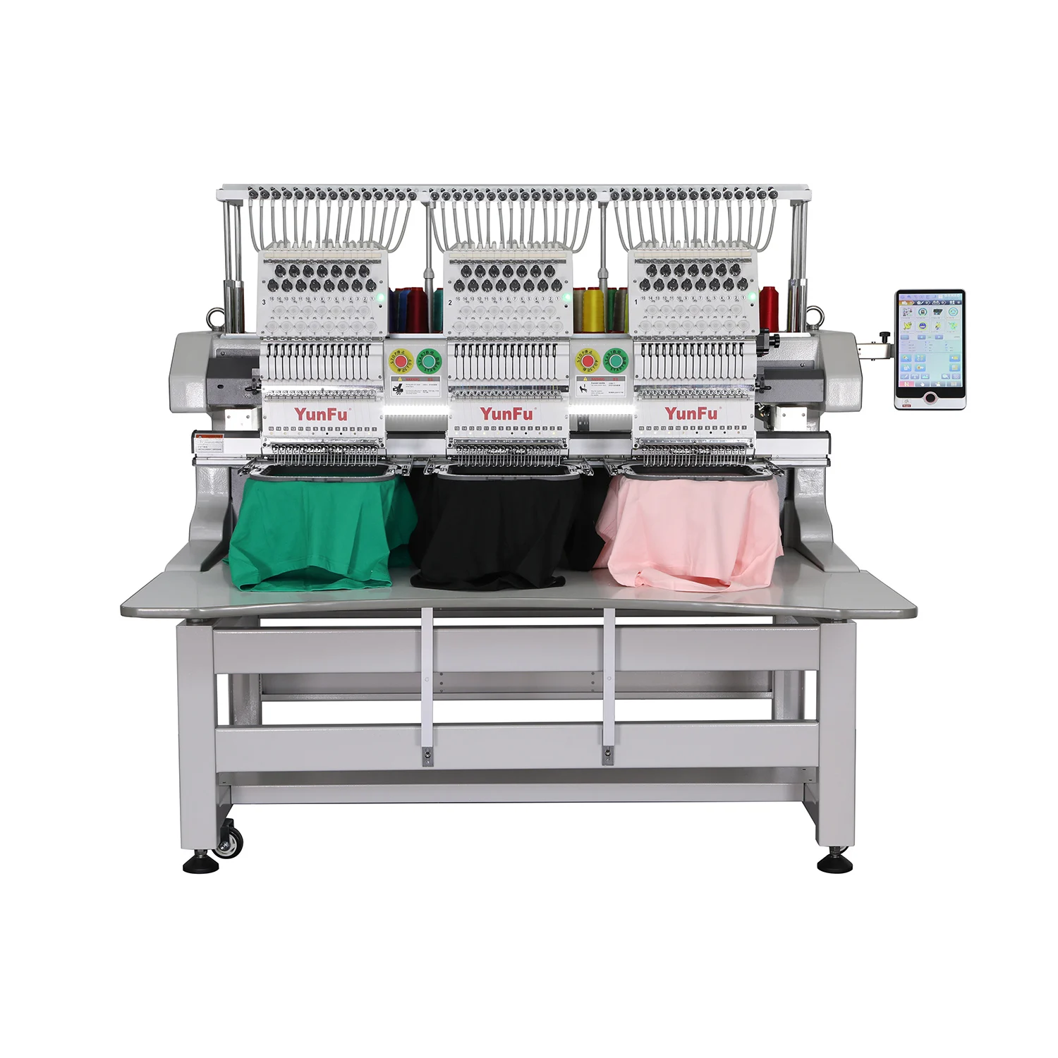 Professional PR1055X High-Speed Computerized Embroidery Machine 12 Head Multi-Needle for Hats Tshirts