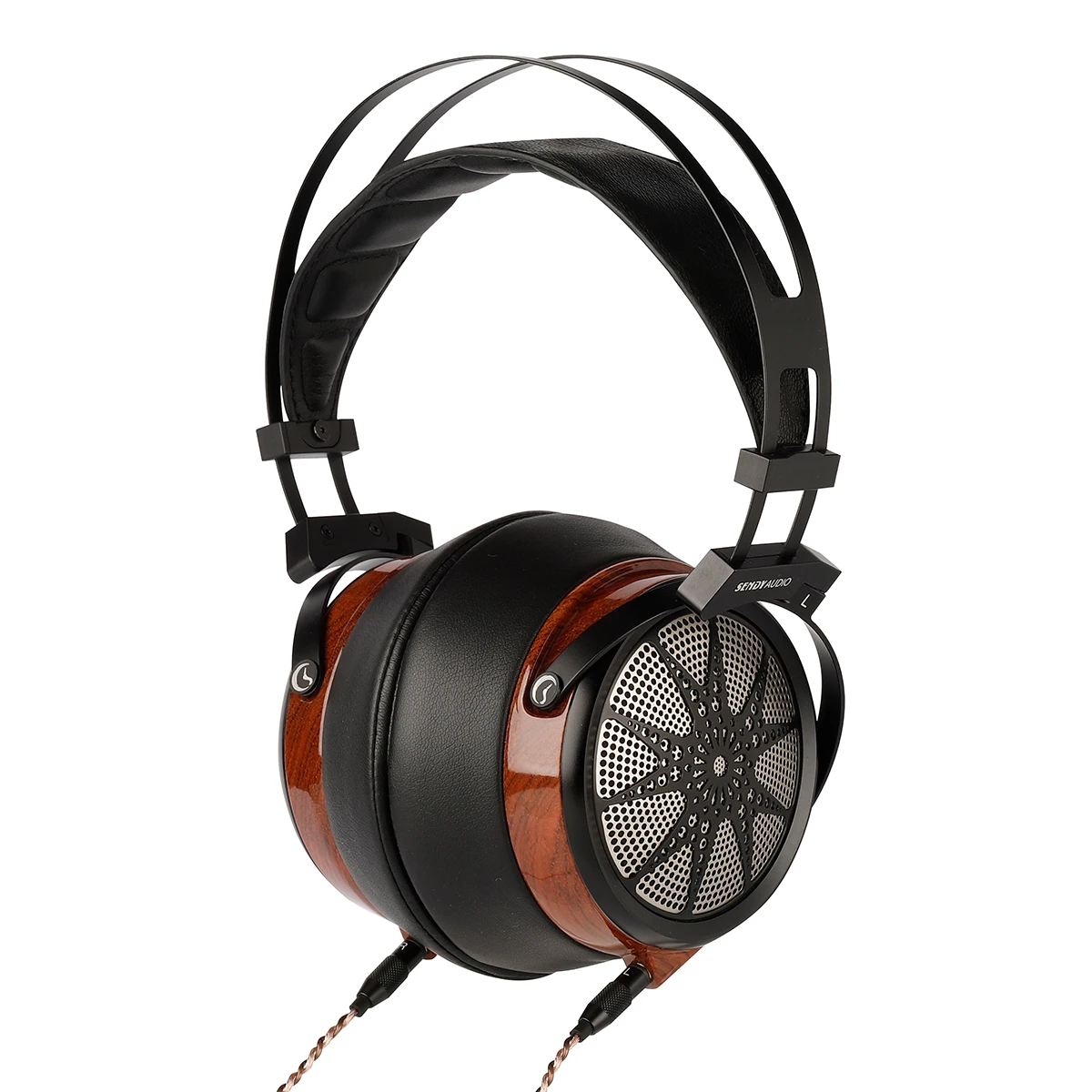 Sendy Audio Apollo HIFI Stereo 68mm Planar Magnetic Driver Open-back Over-ear Full-size Wood Headphone 4.4mm Balanced Headset