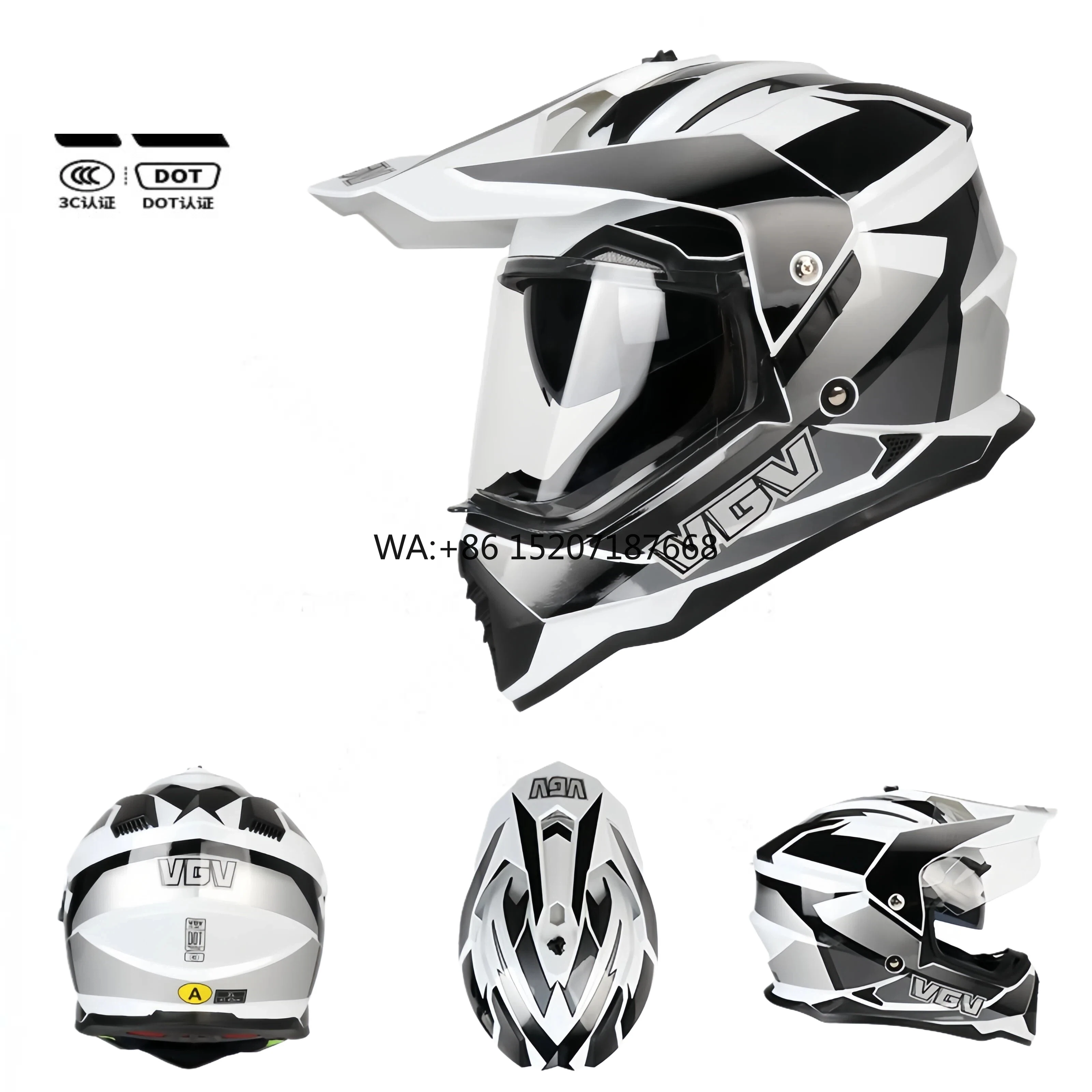 

Vgv-902 Compact Adv -ABS/PP Material All Seasons Use 1.7kg Weight Multi-Purpose for Highway & Off-Road Tours