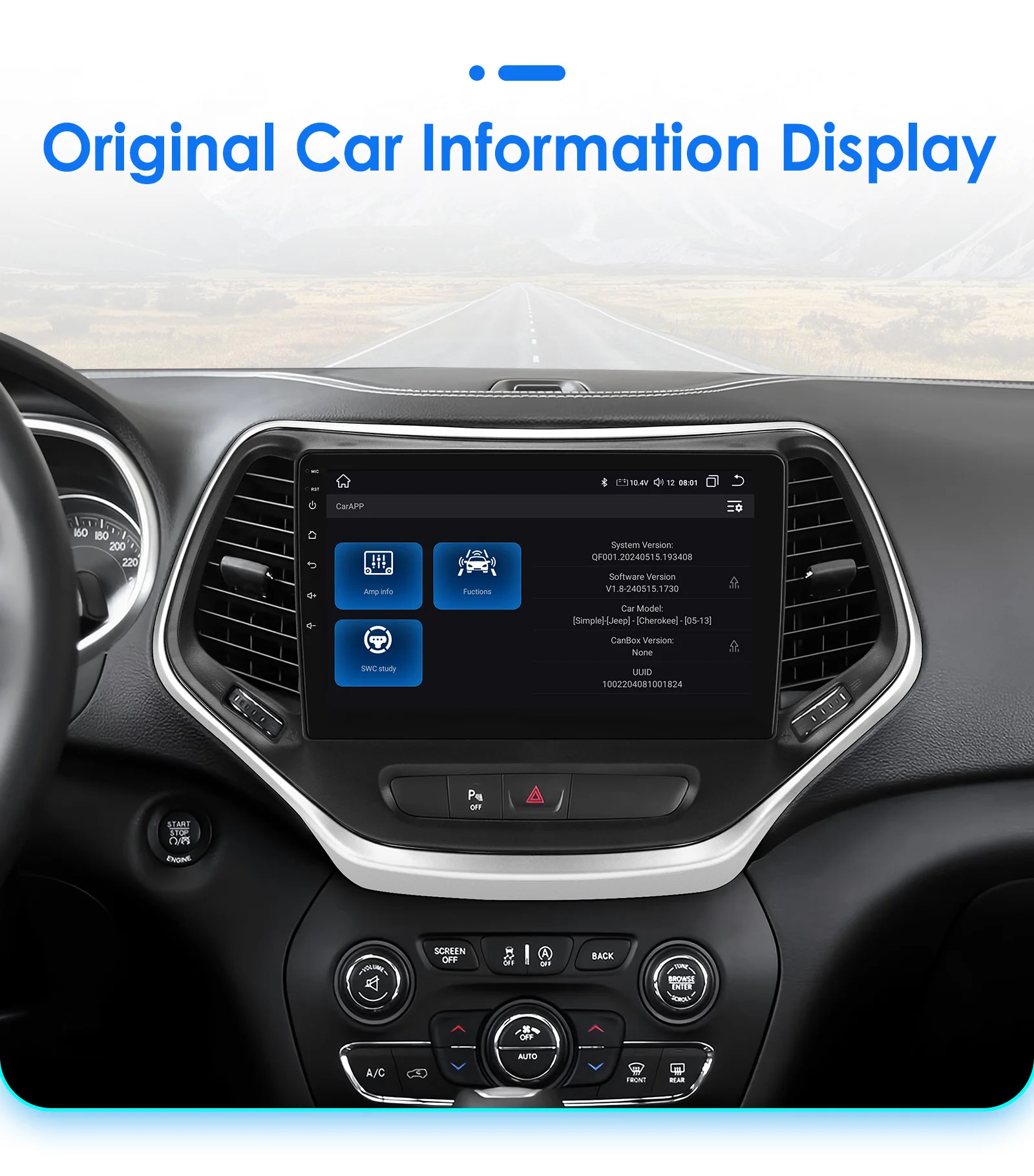 Android car radio for Jeep Cherokee KL photo