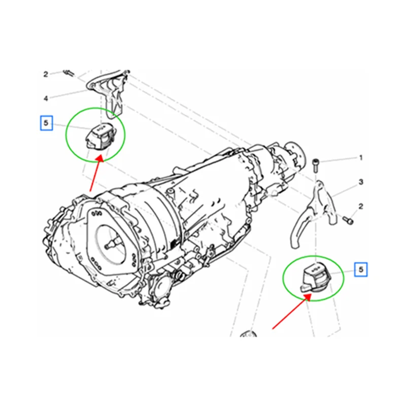 

Transmission Foot Rubber Bush For VW Phaeton Bentley Continental Flying Spur 2006-2012 3D0399151AF