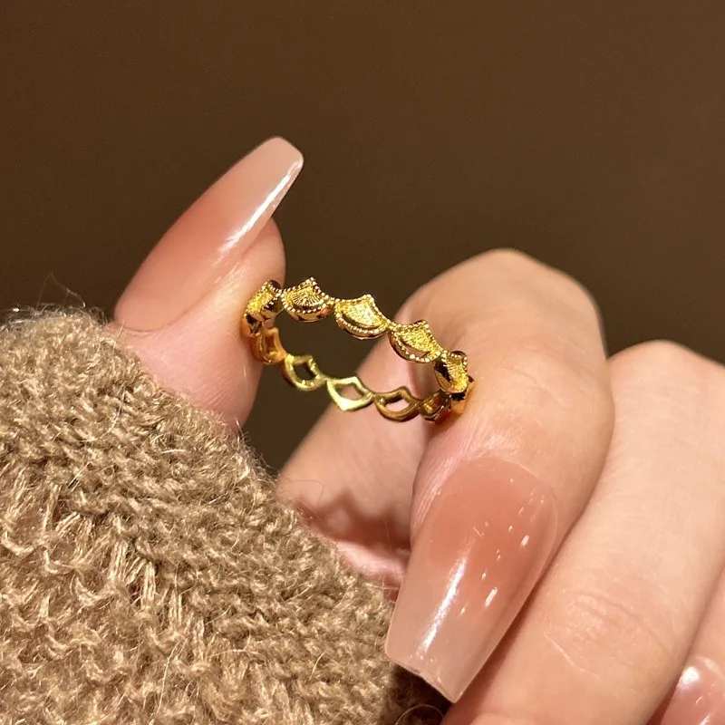 جديد النمط الصيني الذهب الجنكة بيلوبا المعيشة الدائري المرأة المتخصصة الرجعية تنوعا حلقة الأزياء الخفيفة الفاخرة الراقية المجوهرات