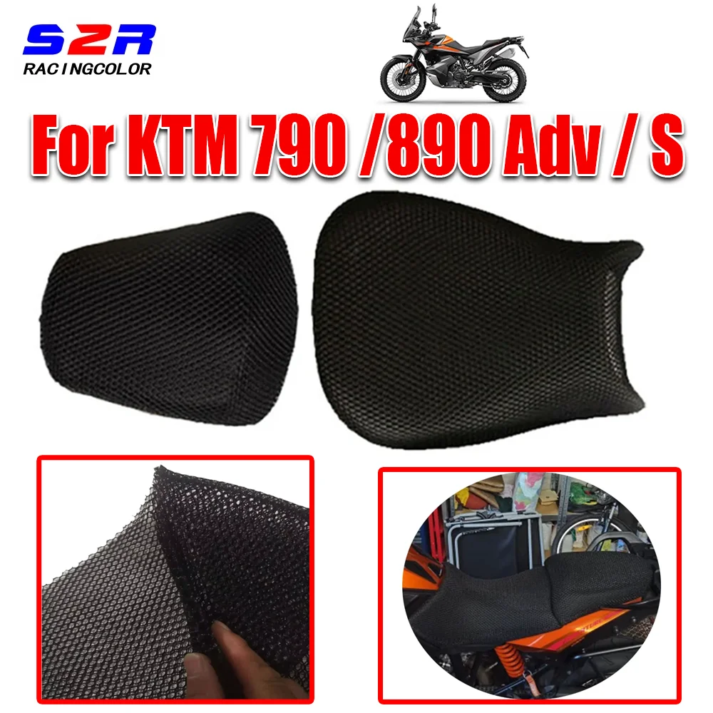 

For KTM 890 790 Adventure ADV S 890ADV 2018 - 2024 Motorcycle Accessories Protective Seat Cover Mesh Fabric Saddle Cover