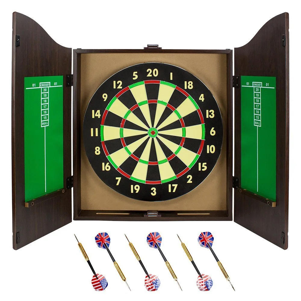 

New Dartboard Cabinet Design MDF Material for Indoor Entertainment Games