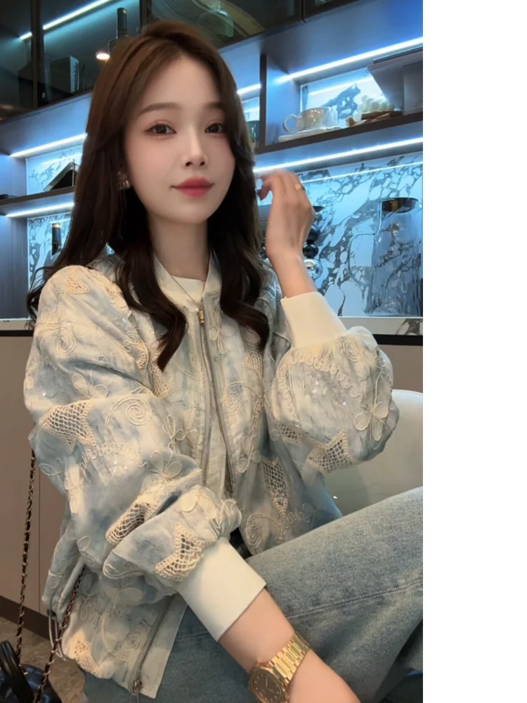 

Верхняя одежда Spring Outing Faion Тонкое свободное пальто Street Sle Explosive Spring Tour Одежда XuanXuanChen круглый Ne Commute S...