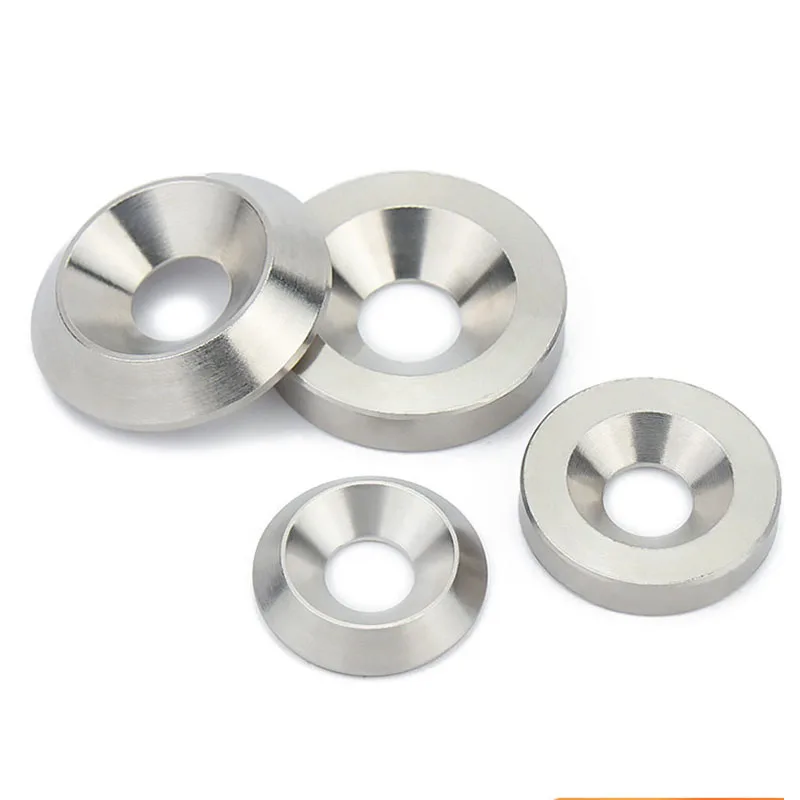 Weiyi M3 M4 M5 M6 M8 M10 Arandelas cónicas (planas) de acero inoxidable SUS304 Arandelas planas avellanadas sólidas Arandelas cónicas convexas