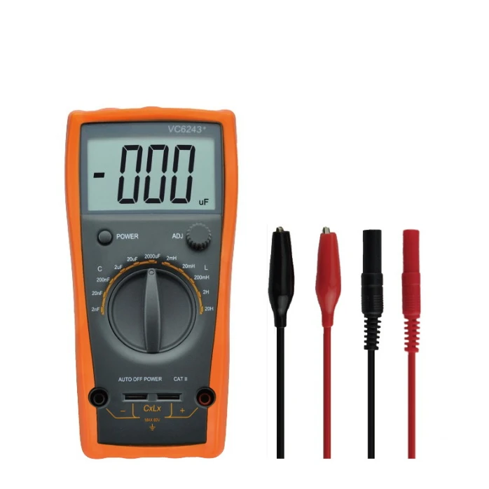 

VC6243+ Digital LC Meter High Precision 20H Inductance 2000uF Capacitance Measure LSI-circuit Capacitor