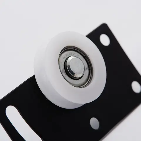 1set Door Rollers Stainless Steel Sliding Door Wheel Cabinet Nylon Pulley Hanging Wheel For Wardrobe Furniture Hardware