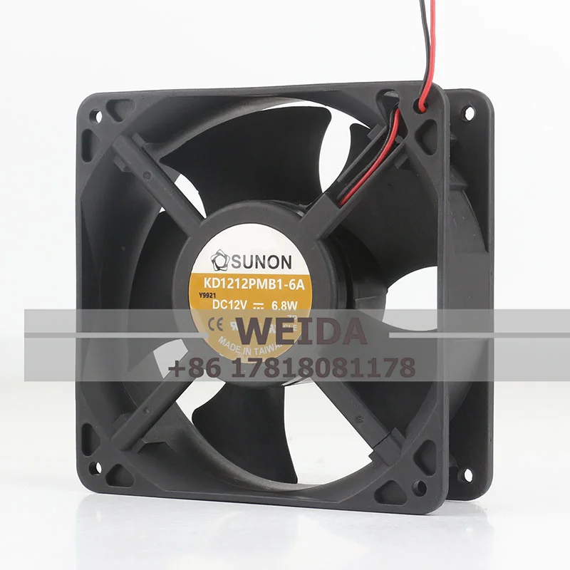 Cooling fan 12V SUNON 12038 12CM 6.8W 2-wire DC KD1212PMB1-6A 120*120*38MM chassis fan