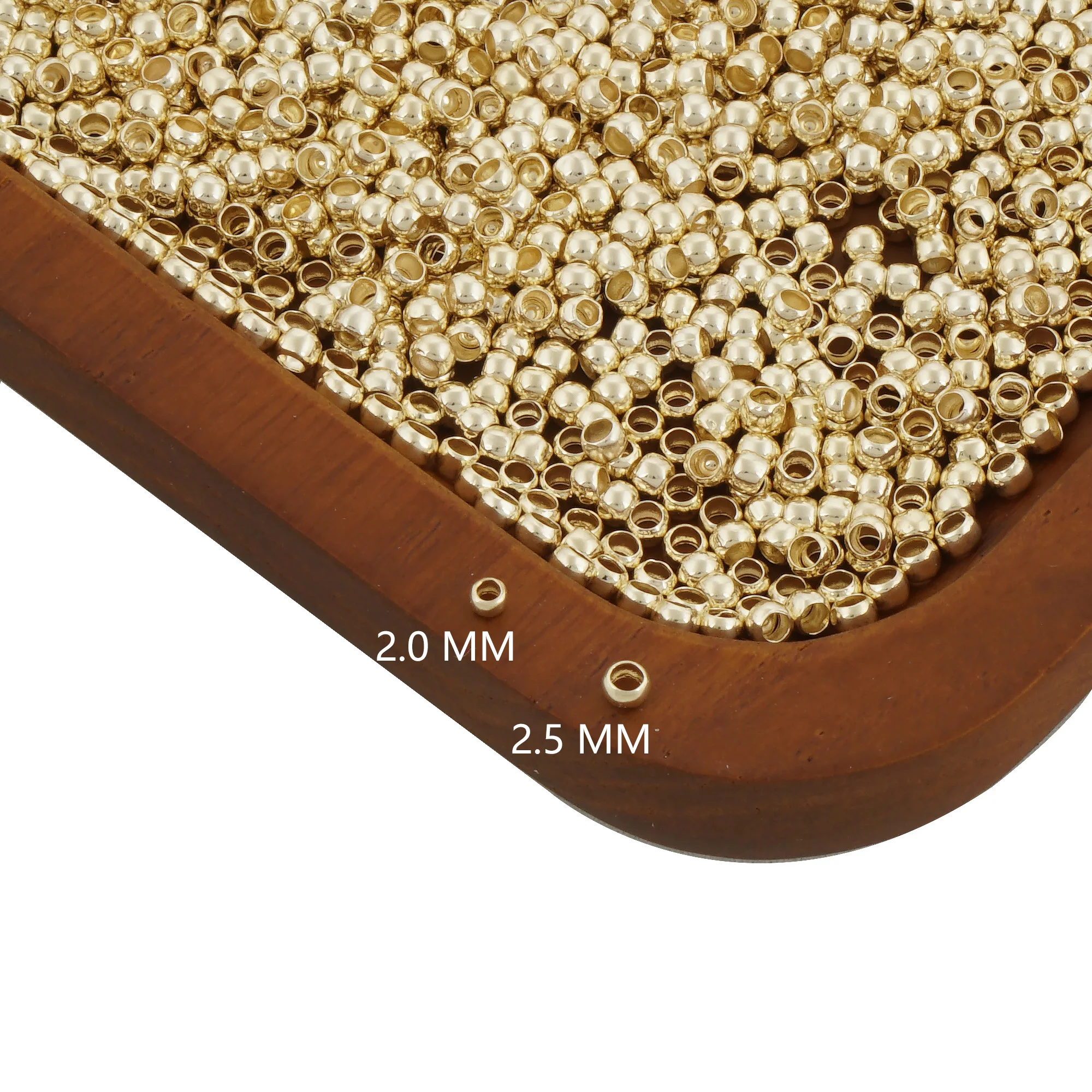 

500 Bulk Gold Filled Crimp Beads Tiny Smooth Ball Spacer Bead,2mm,2.5mm,Gold Filled Accessories For Jewelry Making Free Shipping