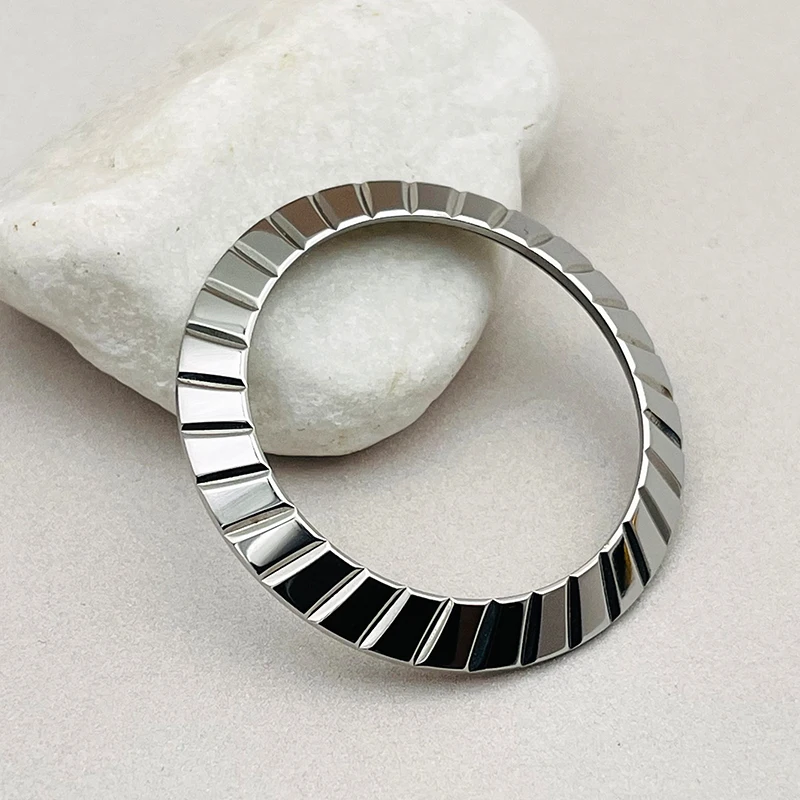 Корпуса часов с PVD-золотого, серебристого и черного цвета, ободки с наклонным безелем, подходят для Seiko SKX007 SKX009 SKX011 SRPD, ремонт часов, запасные части