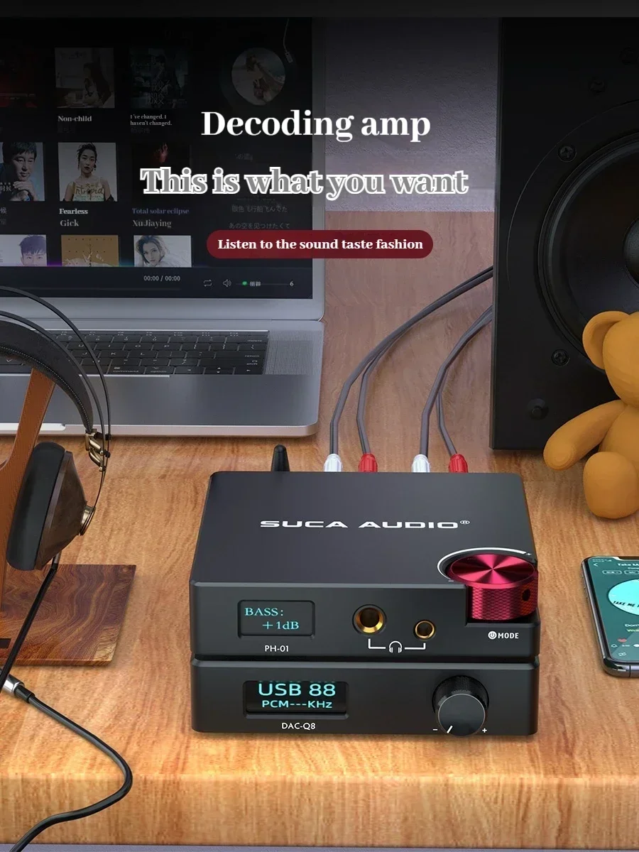 

SUCA AUDIO PH-01 mini headphone preamplifier all-in-one mobile phone desktop hifi fever grade 4.4 balanced home desktop headphon