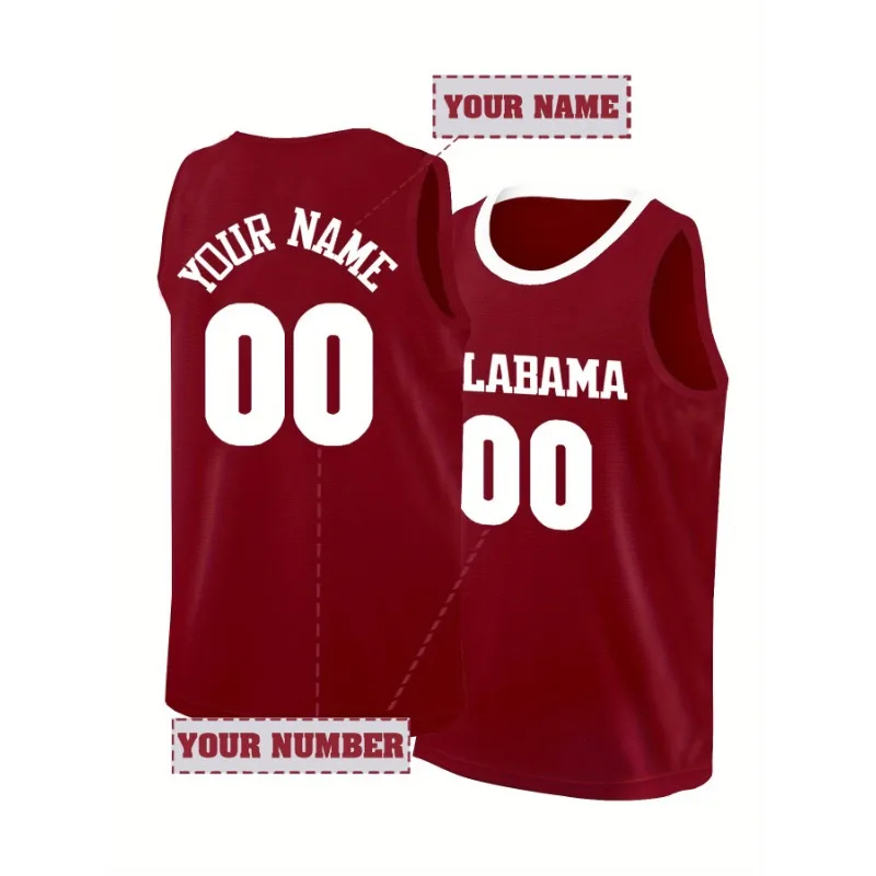 

Баскетбольный трикотаж с именем и номером по индивидуальному заказу, дышащая майка без рукавов с вышивкой, свободный спортивный топ для мужчин