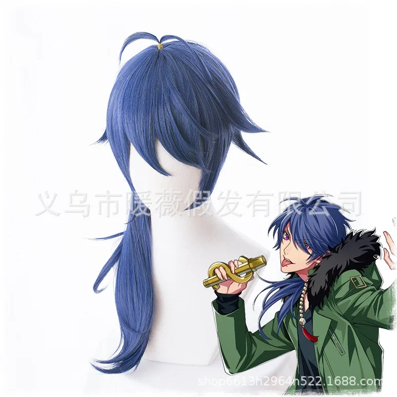 New Anime Division Rap Battle Hypnosis MIC Dice Arisugawa Cosplay Wig 60cm Curly Synthetic Styled Costume Part Accessories gifts