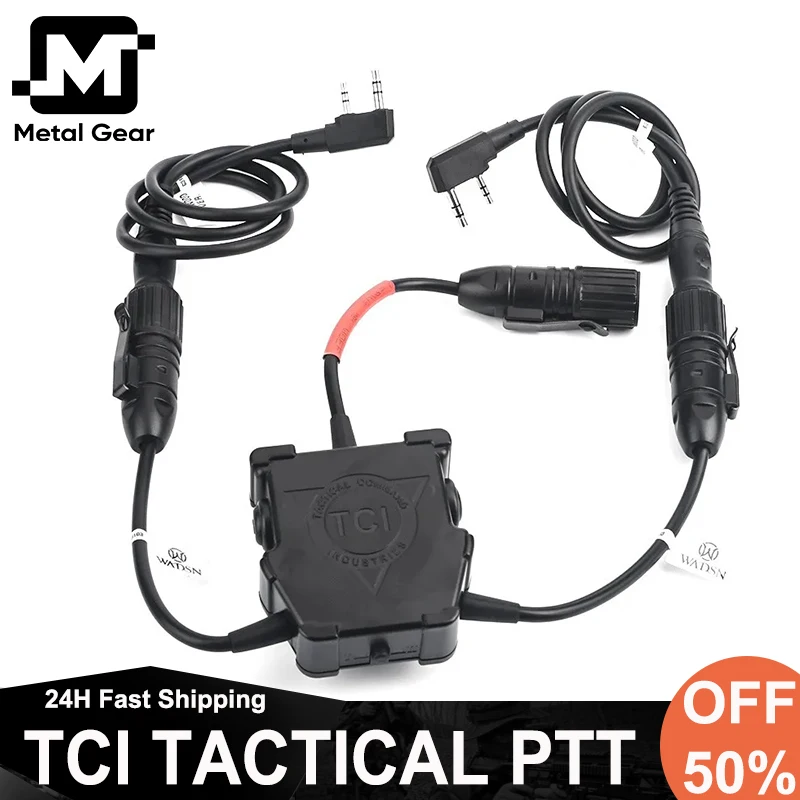 Tactical U94 PTT Outdoor Airsoft Hunting Headset Comtact Headphone Wadsn Dual 7.0 Plug Kenwood Baofeng Walkie Talkie Connector