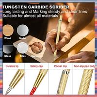 AFBC 10PCS Carpenter Pencil With Sharpener Mechanical Carpenter Pencils Set Deep Hole Marker With 36 Refills