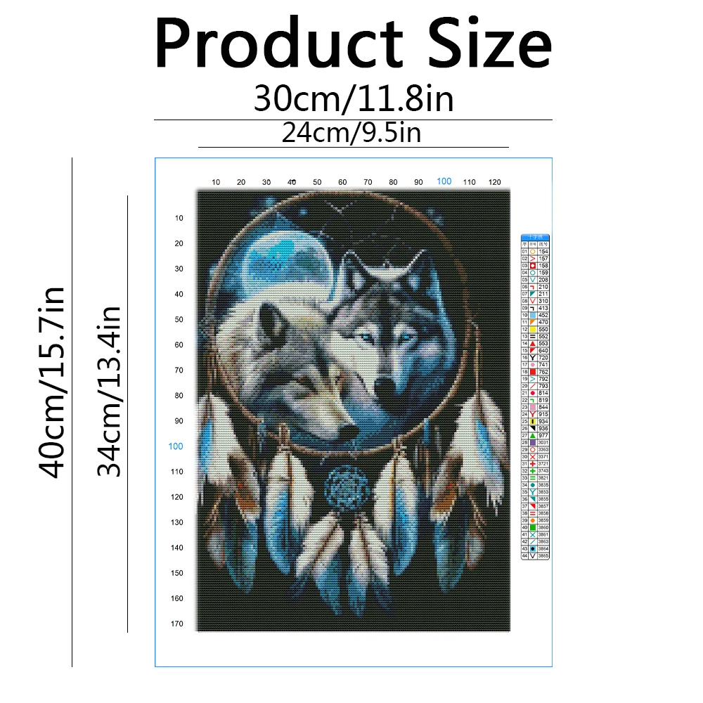 Evershine プリントクロスステッチキット動物針仕事刺 - Embroidery X Pattern のレビューと価格