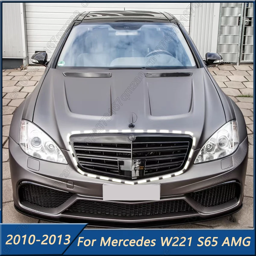 For Mercedes W221 S65 S350 S400 S450 S500 S550 S600 S65 AMG 2010-2013 Grille mesh Radiator Grills Front Bumper Grille