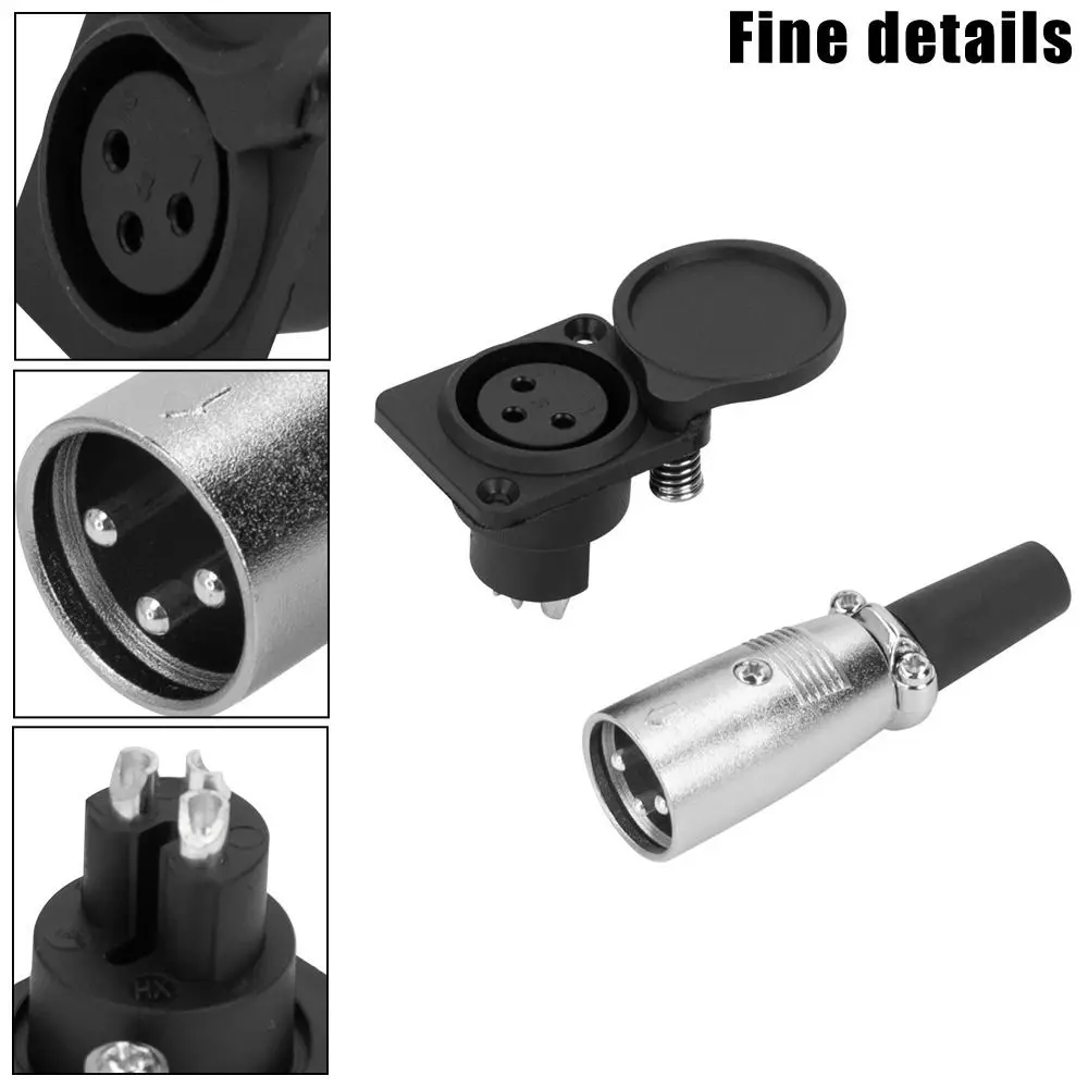 

3Pin Female Socket Battery Charger Port Lithium Battery Port Inline Plug Adapter 3Pin Connector Plastic Metal Construction