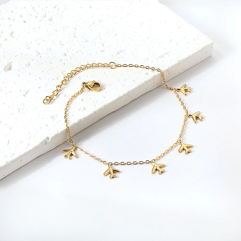 Cute Airplane Jewelry Set for Women