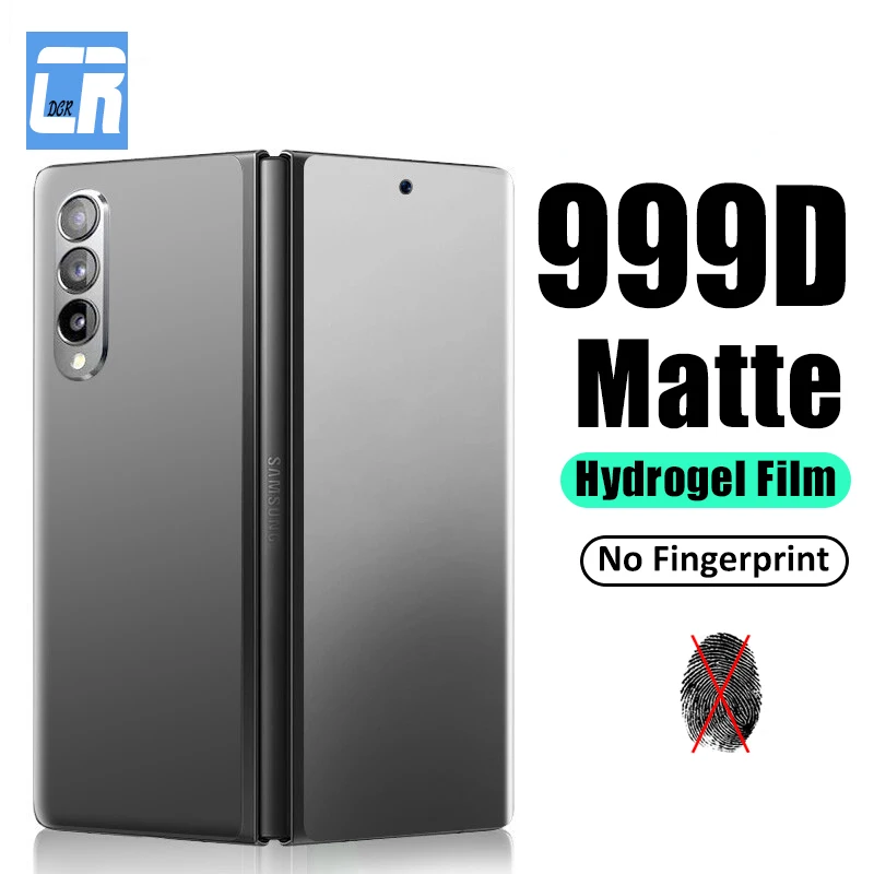 999D No Fingerprint Matte Hydrogel Film For Samsung Galaxy Z Fold 2 3 4 5 5G Screen Protectors For Samsung Z Fold 6 Not Glass