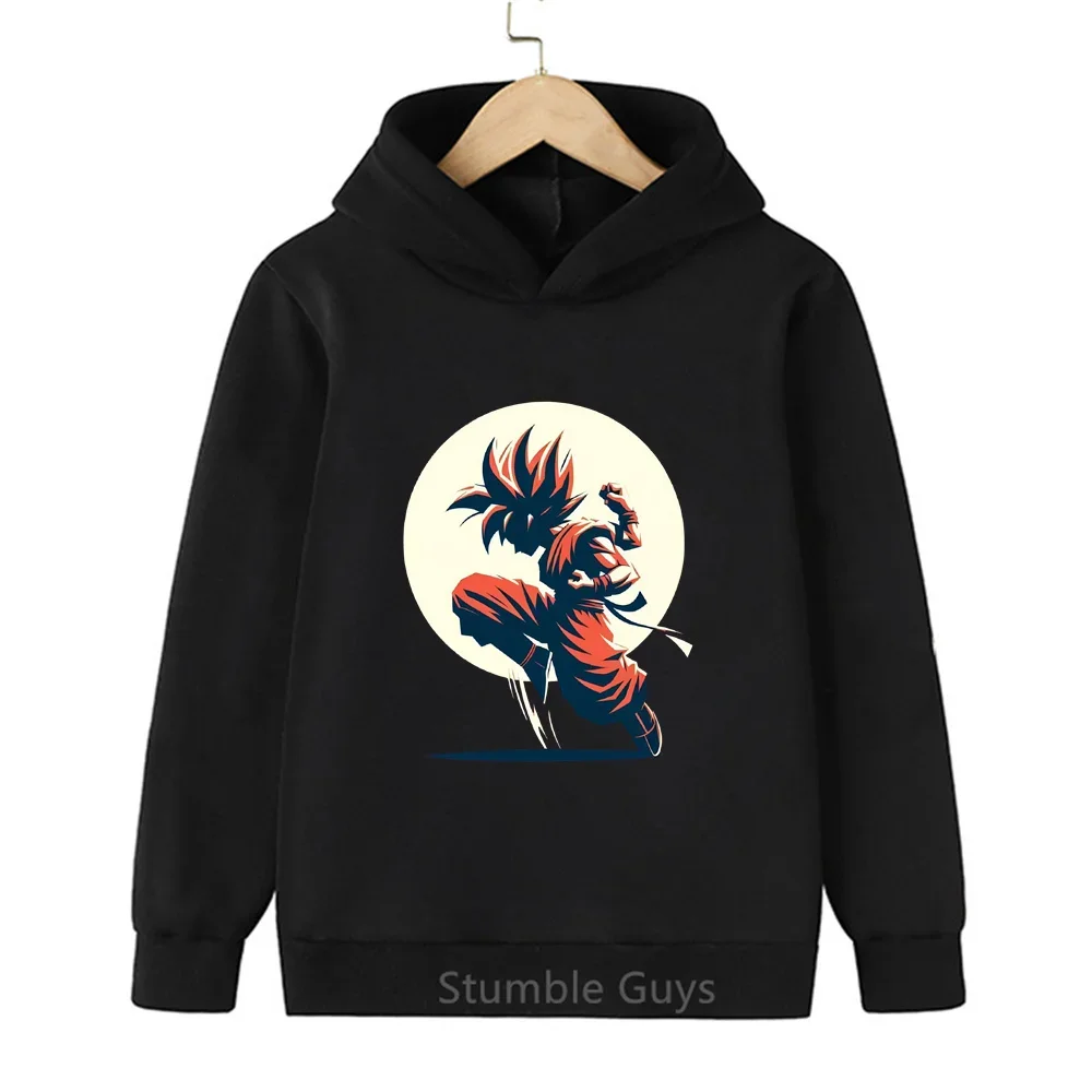 Dragon Ball Kid Goku Turtle House Symbol Print Hoodie Kinder Jungen Mädchen Pullover Kapuzenpullover Anime Kinder Streetwear Oberteile – Detail 10