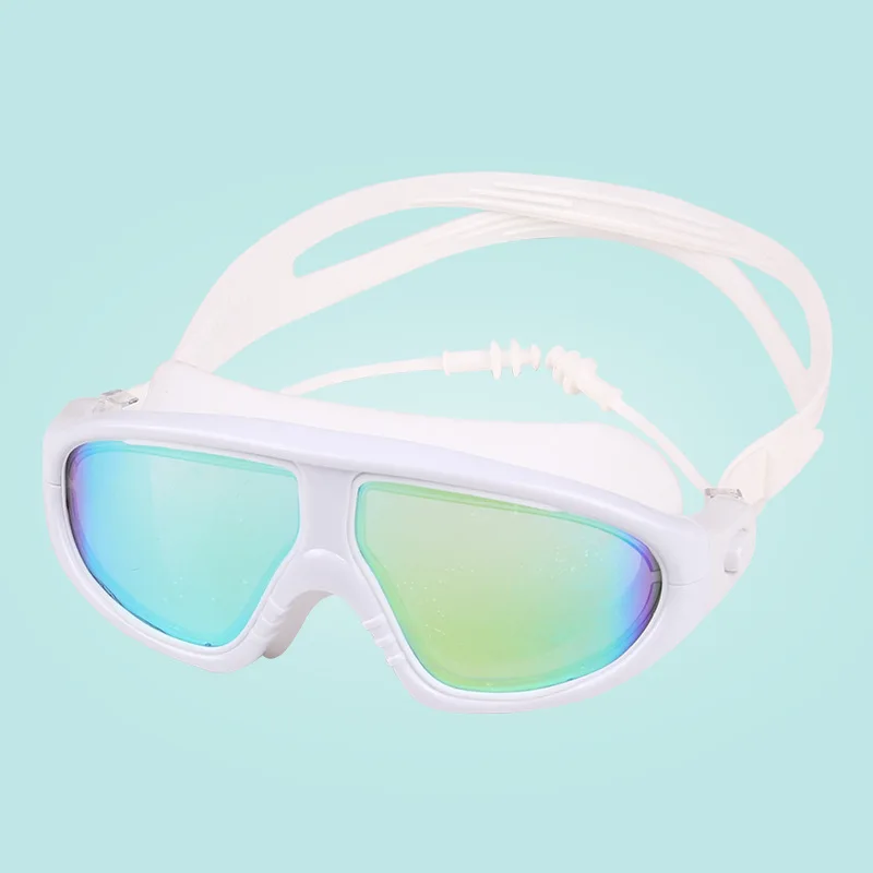 Adulto miopia profissional à prova dhd água silicone hd nadar eyewear anti nevoeiro óculos de proteção uv ajustável surf óculos de praia