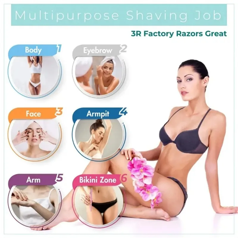 ماكينة حلاقة الحواجب وماكينة حلاقة الوجه للنساء والرجال ماكينة تشذيب شعر الحواجب وماكينة حلاقة أداة Dermaplaning للوجه مع غطاء واقي #4