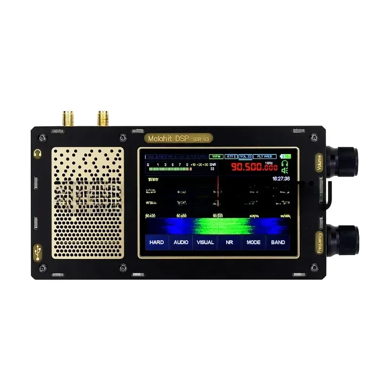 1.10D Malahit-DSP Стерео Портативный 3Rd SDR Приемник 50 кГц-2 ГГц Новый V3 Малахитовое Радио Двойная Антенна Последняя Версия