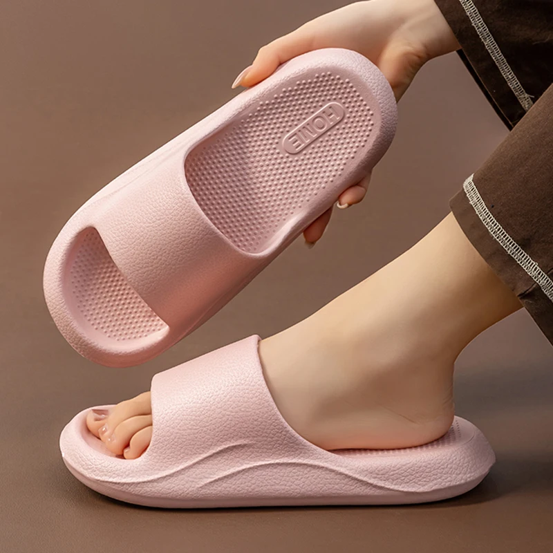

Simple Soft Platform Slippers Women 2026 New Indoor Mute Non Slip Home Slides Woman Couple Eva Soft Bottom Floor Shoes 36-45