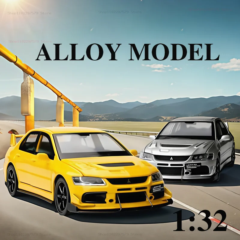 

1:32 Mitsubishi Lancer Evolution EVO IX 9 Alloy Sports Car Model Diecast Metal Race Vehicles Car Model Sound Light Kids Toy Gift