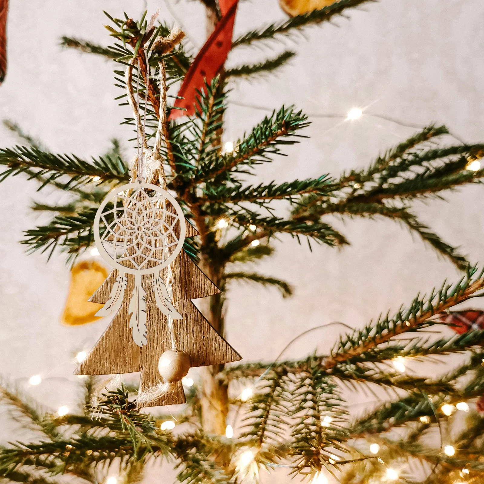 

50pcs Hollow Dream Catcher Ornaments Unfinished Wooden Pendants For Diy Crafts Bedroom Hanging Decorations Diy Wood Craft