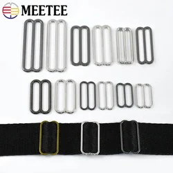 10/20Pcs 10-50mm Metal Tri-Glide Buckles 8-shaped Rings Bra Strap Adjuster Slider Bikini Belt Hook Clasp Leather Craft Accessory