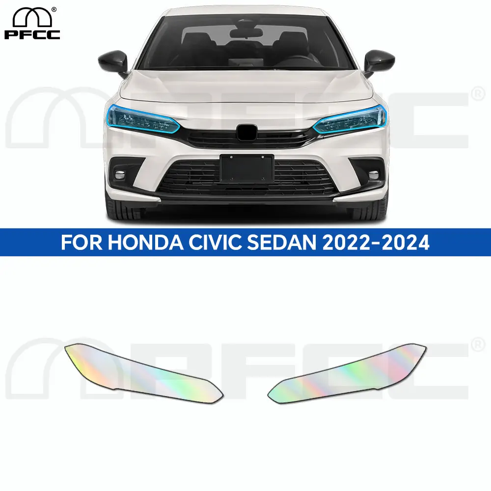 

For Honda Civic Sedan 2022-2024 Car Accessories Pre-cut Headlight Paint Protection Film Rearview Mirror PPF Clear Decal Sticker