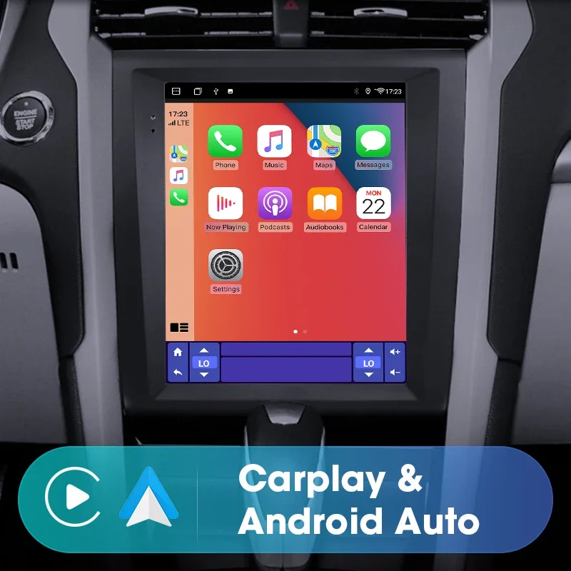 JMCQ Android 12.0 Autoradio Lettore Video Multimediale Per Mondeo Fusion MK5 2013-2020 Carplay Schermo Verticale Navigatore Stereo