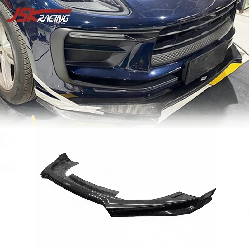 

Dry Carbon Fiber Front Lip For 2022-2023 Porsche Macan Upgrade To MD Style