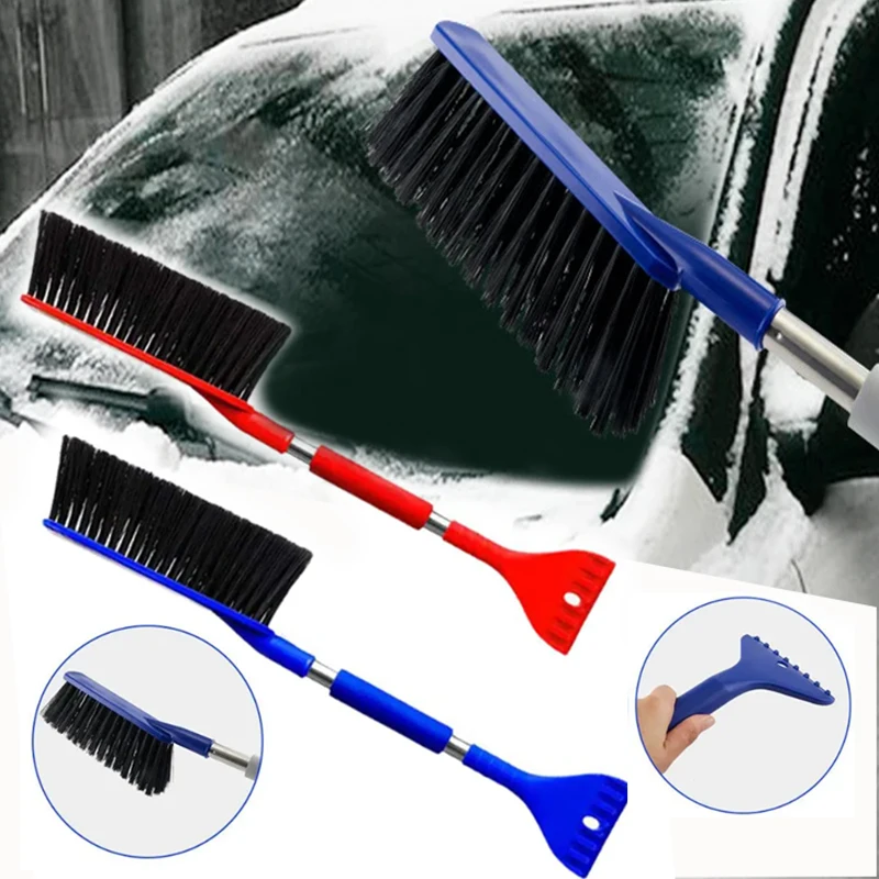

Многофункциональная лопата для снега, лопата для ветрового стекла, скребок для ветрового стекла, мягкая щетка из микрофибры с длинной ручкой, инструменты для чистки автомобиля