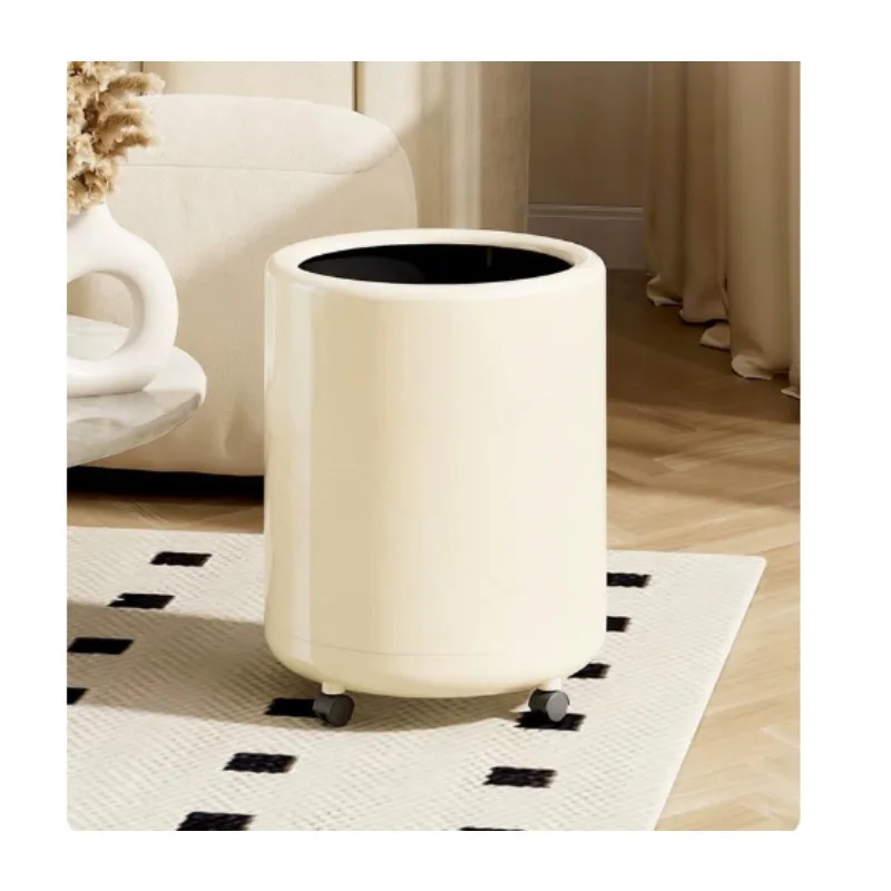 Trash Can Household High-value Bedroom Living Room with Pulley Removable Large Large Capacity New Kitchen Bathroom
