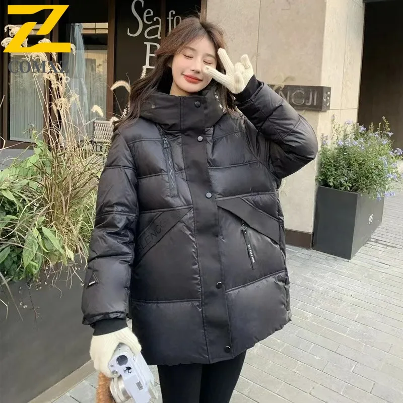 

COMXZ Premium Black Gold Graphene Short Down Jacket Waterproof Windproof Couple Autumn winter Same 90% White Goose Down Parka